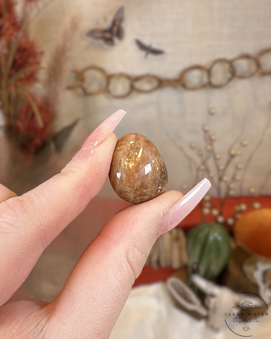 Peach Moonstone/Sunstone Tumbles