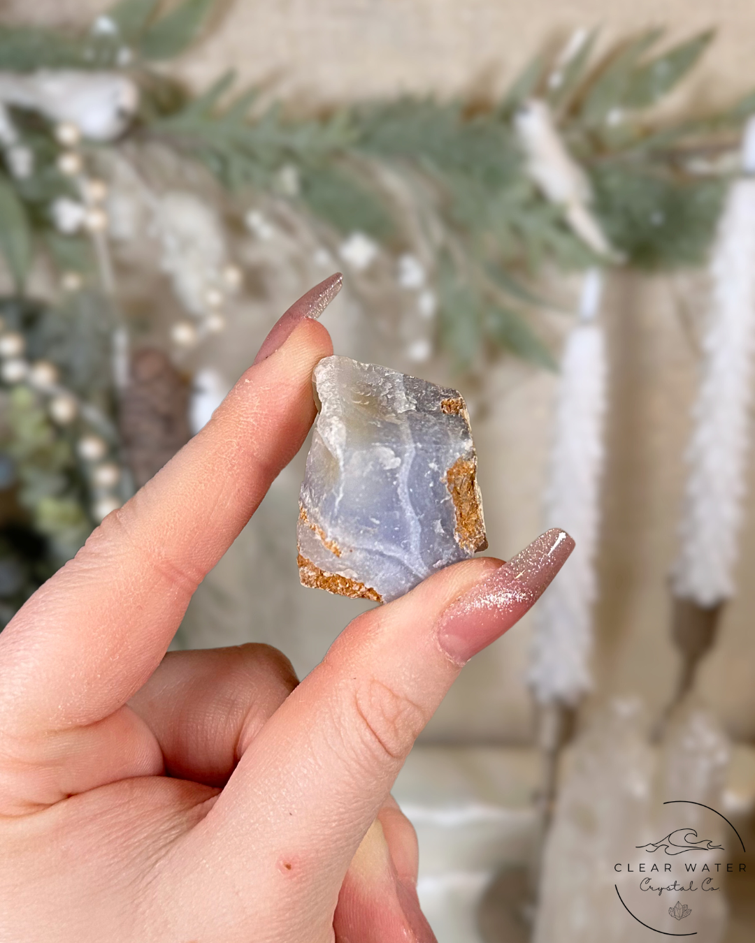 Raw Blue Chalcedony Chunks – Namibia