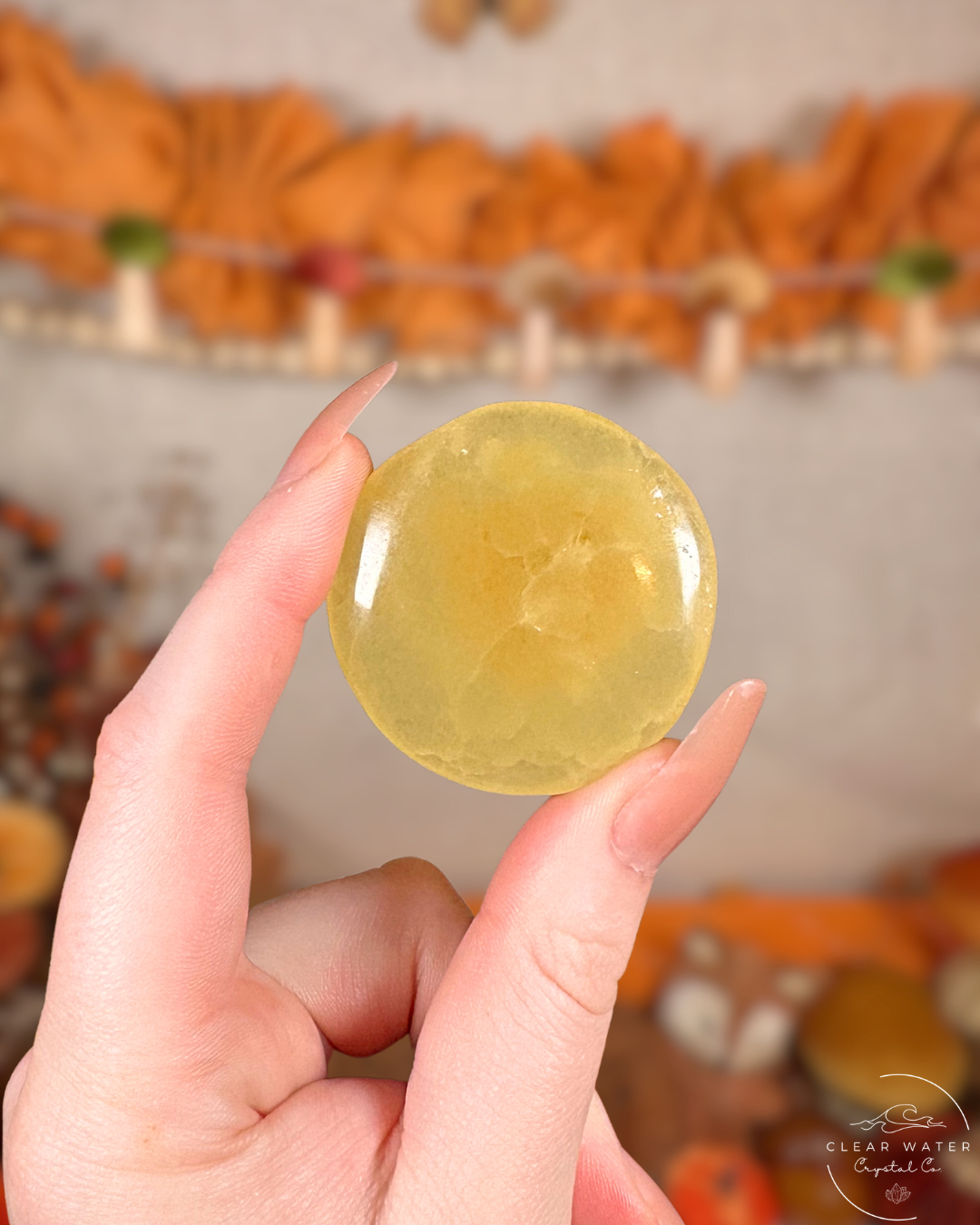 Lemon Drop: Lemon Calcite Flatstone