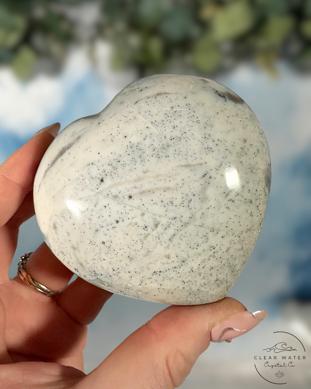 Large Sea Jasper Heart