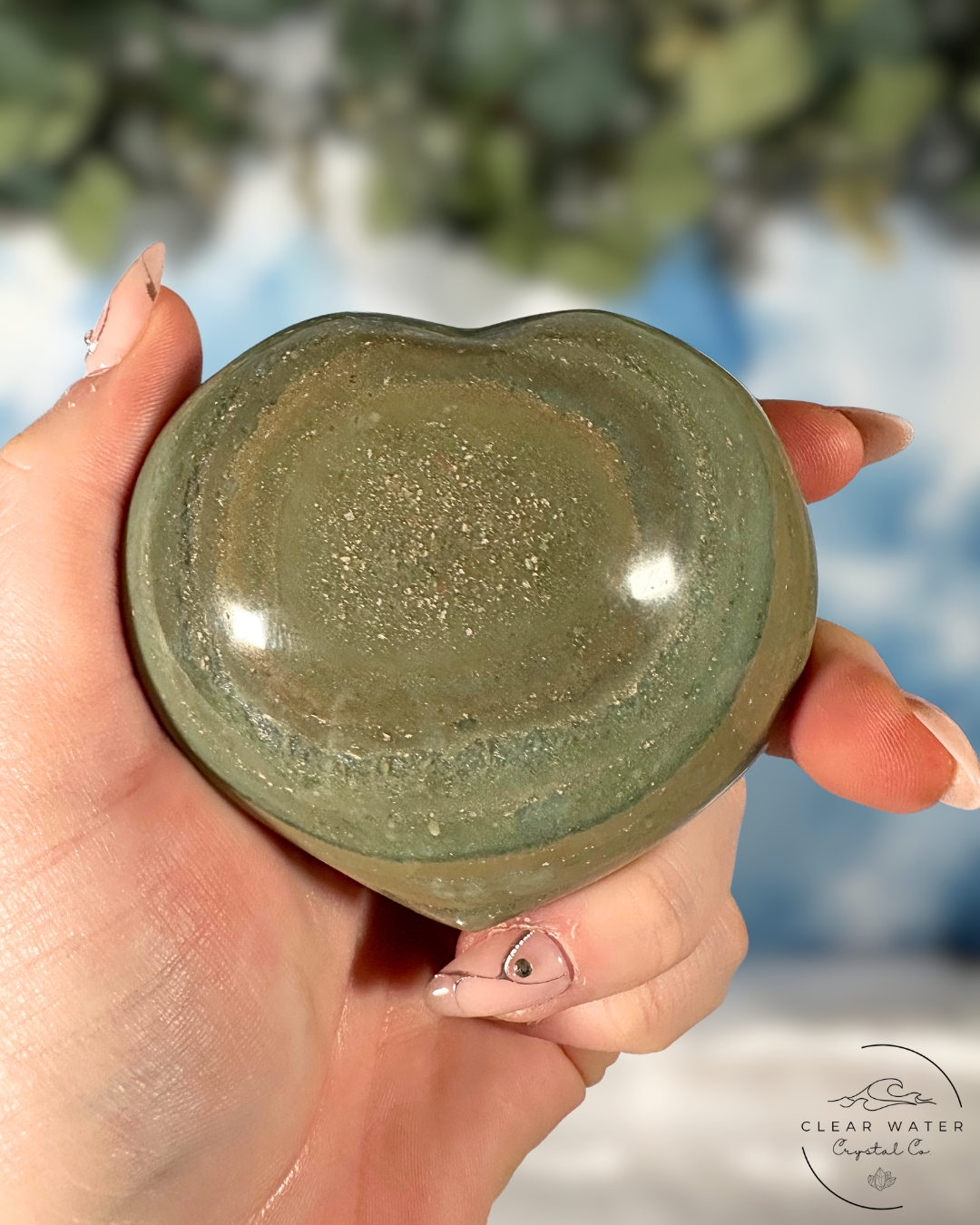 Large Sea Jasper Heart