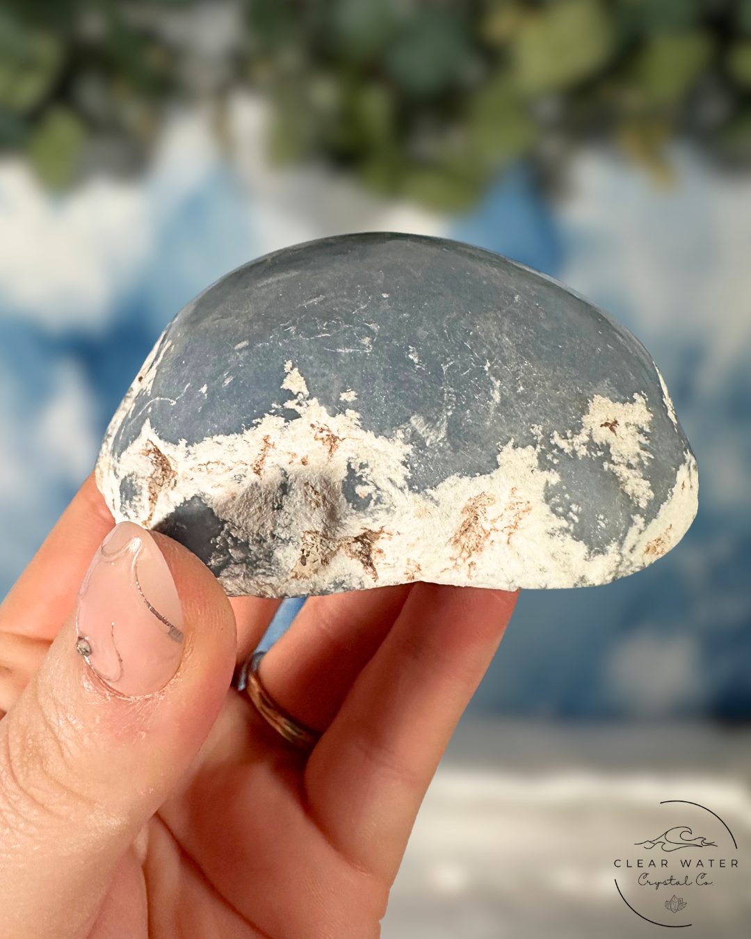 Top Polished Angelite Freeform: Ethereal Connections