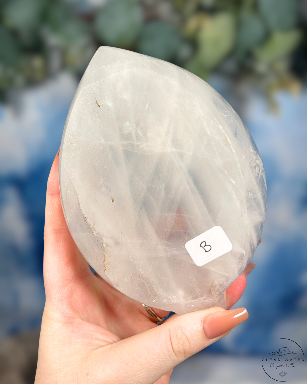 Clear Quartz Leaf Bowls