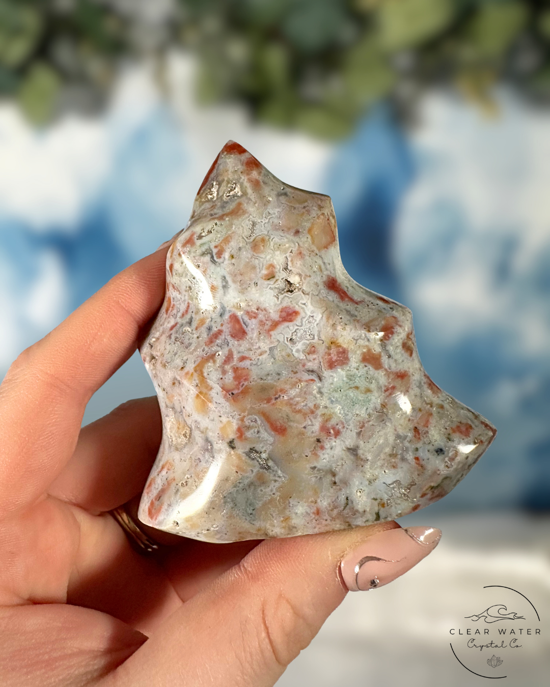 Madagascar Sea Jasper Flames: Dancing Waves of Tranquility