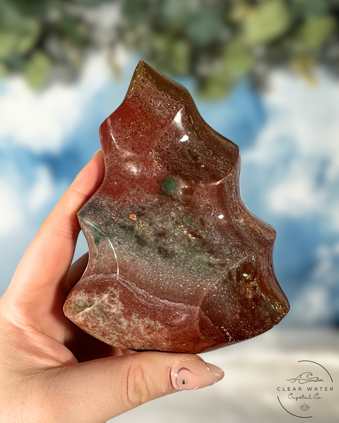 Madagascar Sea Jasper Flames: Dancing Waves of Tranquility