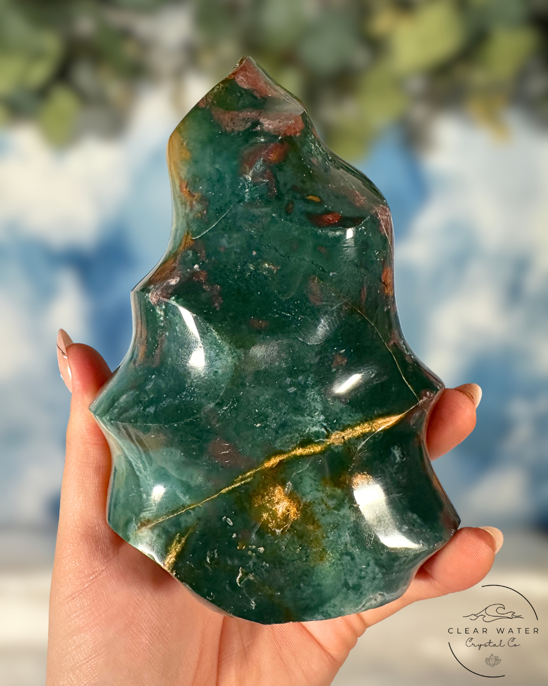 Madagascar Sea Jasper Flames: Dancing Waves of Tranquility