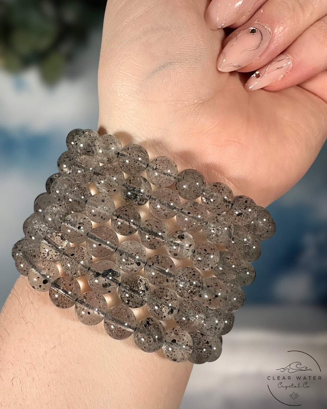 Biotite and Mica Quartz Bracelet