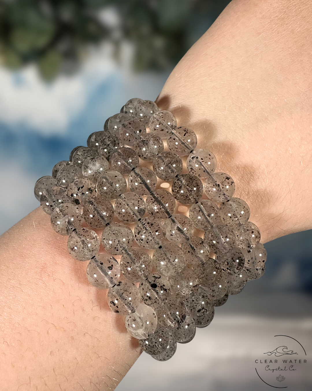 Biotite and Mica Quartz Bracelet