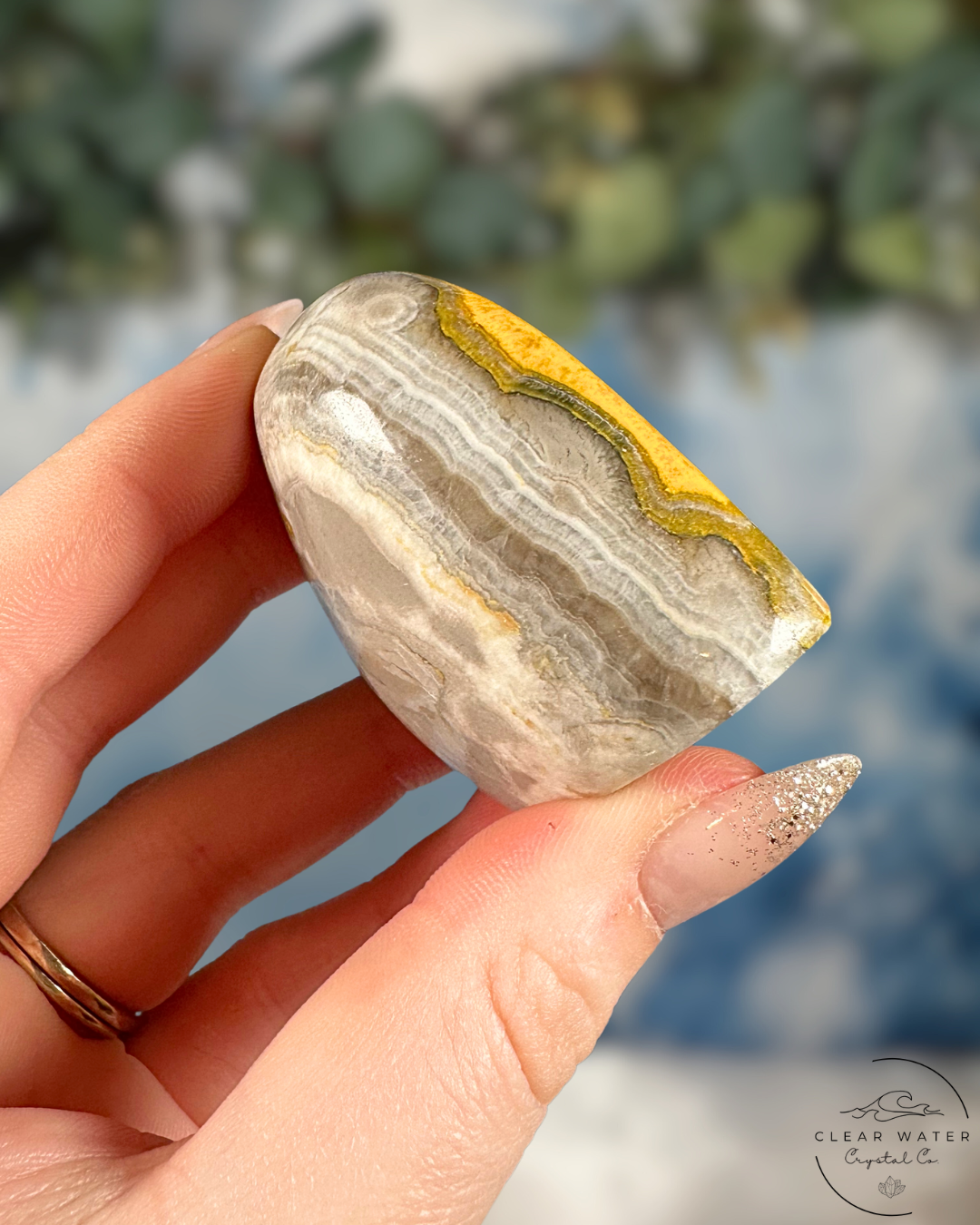 Indonesian Bumblebee Jasper Freeform: Vibrant Volcanic Art