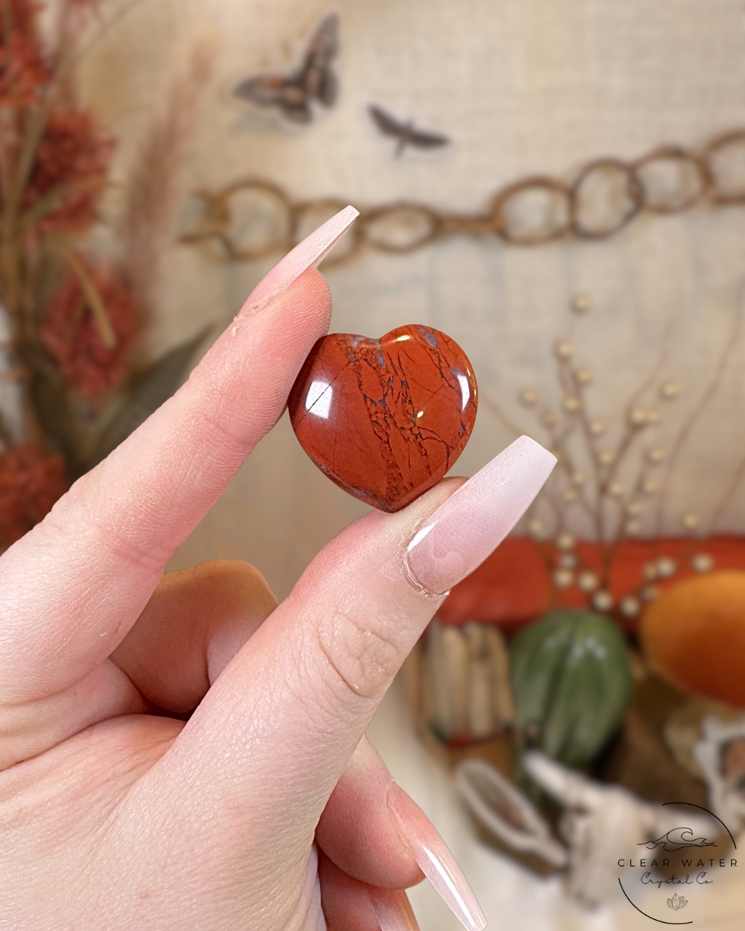 Red Jasper Mini Hearts