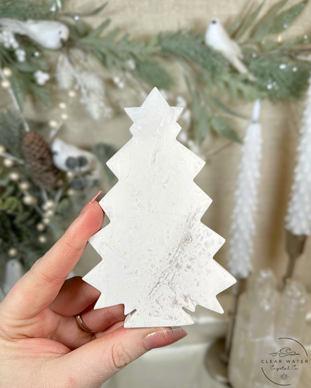 White Plume Agate Tree Carvings – Indonesia