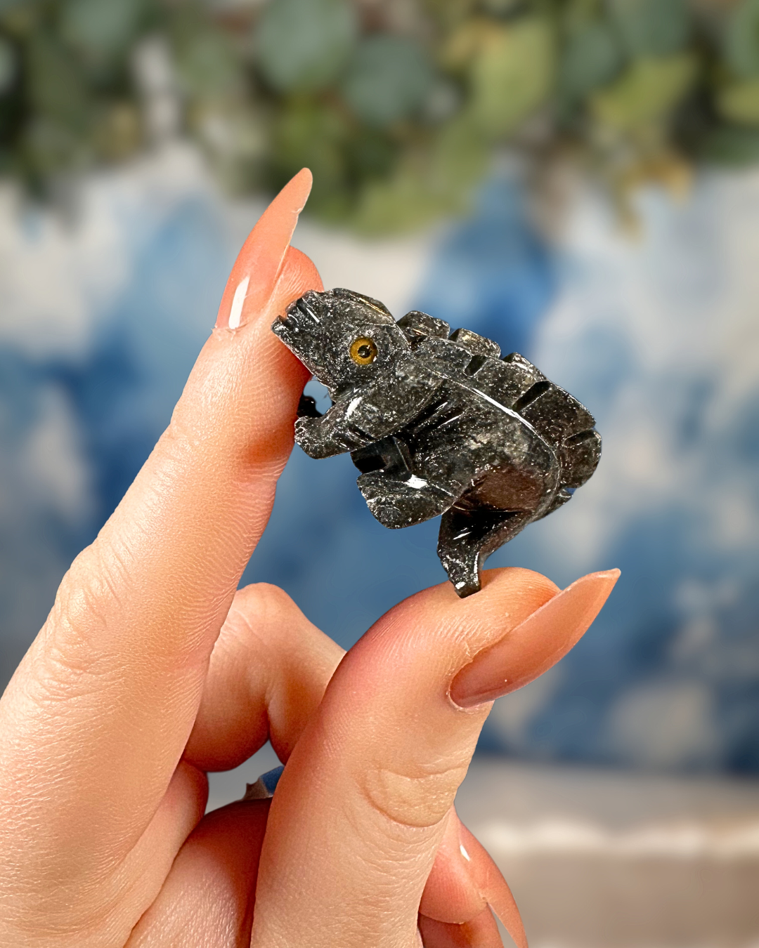 Mexican Soapstone Stegosaurus Carving