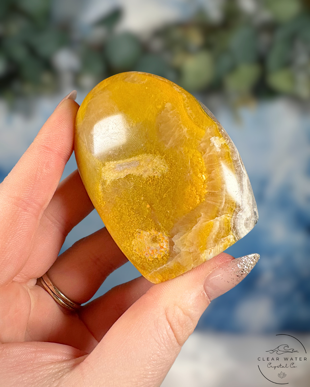 Indonesian Bumblebee Jasper Freeform: Vibrant Volcanic Art