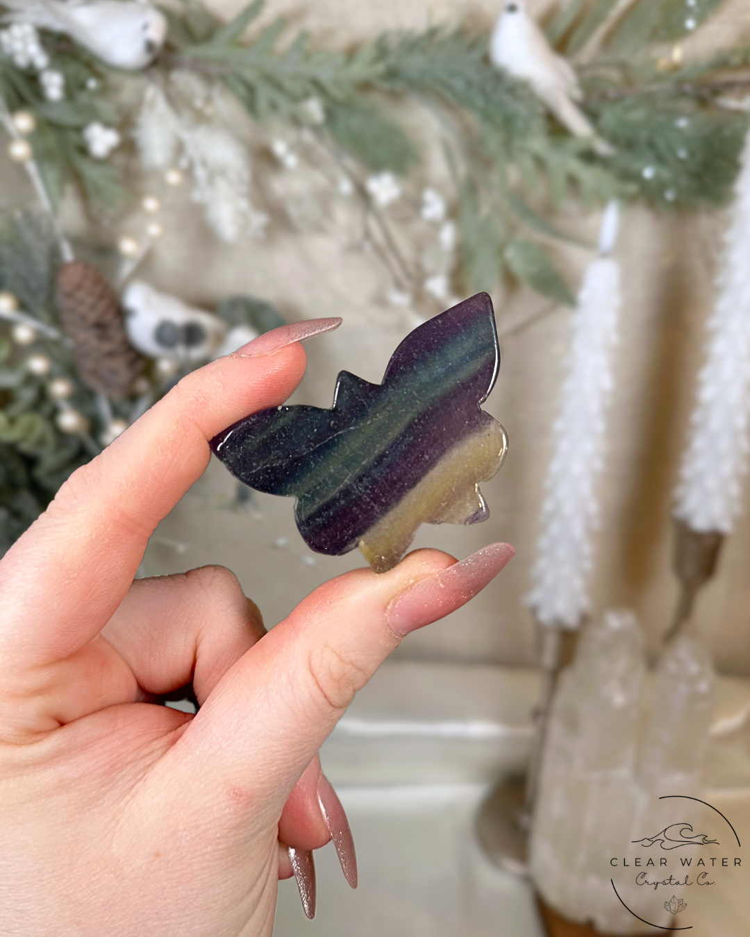 Fluorite Butterfly Carvings – China