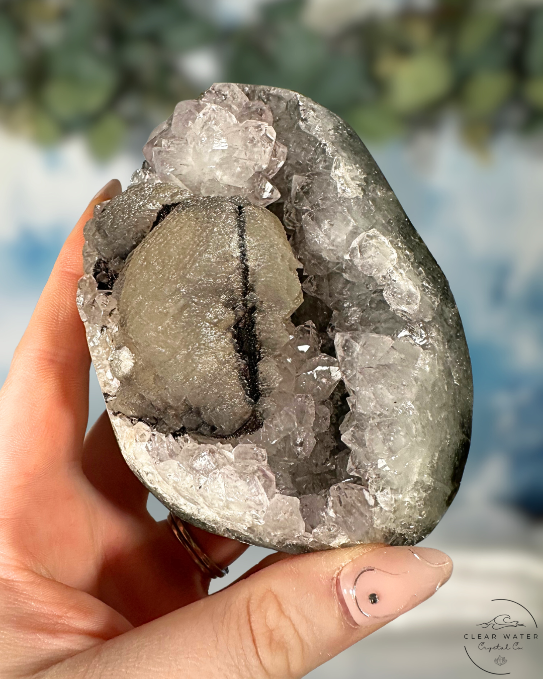Uruguayan Amethyst on Custom Stand: Mystic Mountain