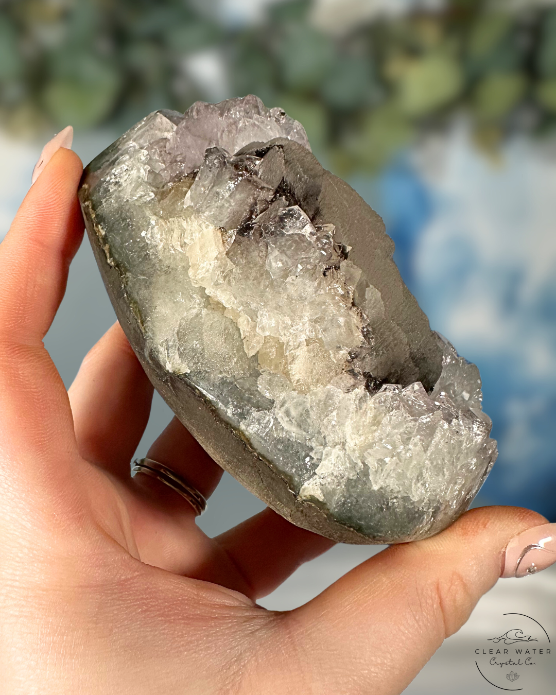 Uruguayan Amethyst on Custom Stand: Mystic Mountain