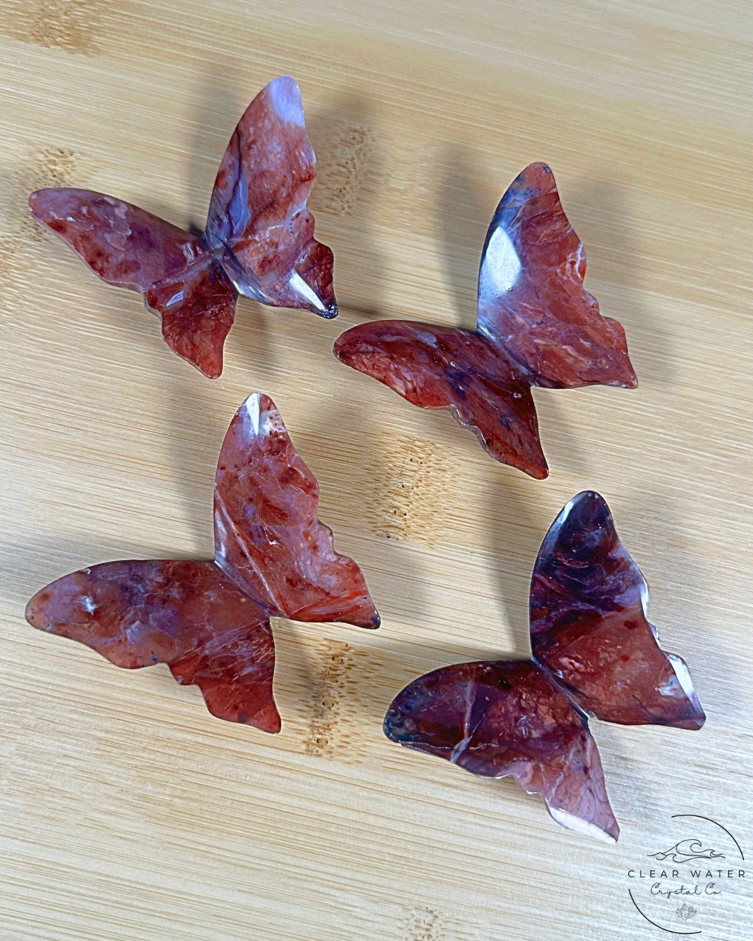 Indonesian Pink Chalcedony Butterfly – The Gentle Wanderer
