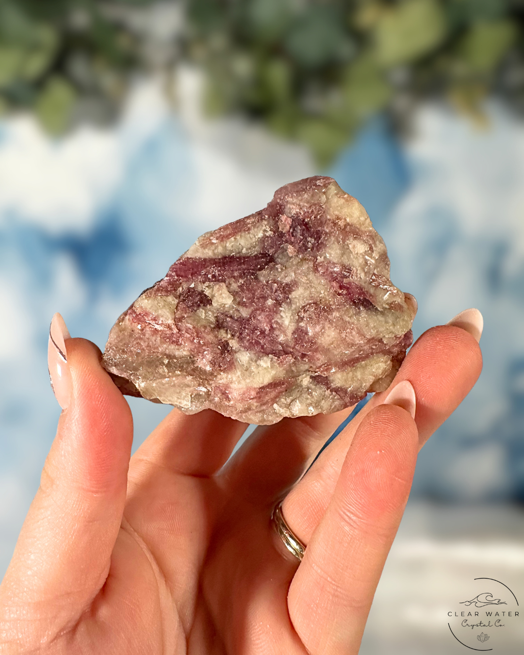 Pink Tourmaline in Matrix: Raw Radiance