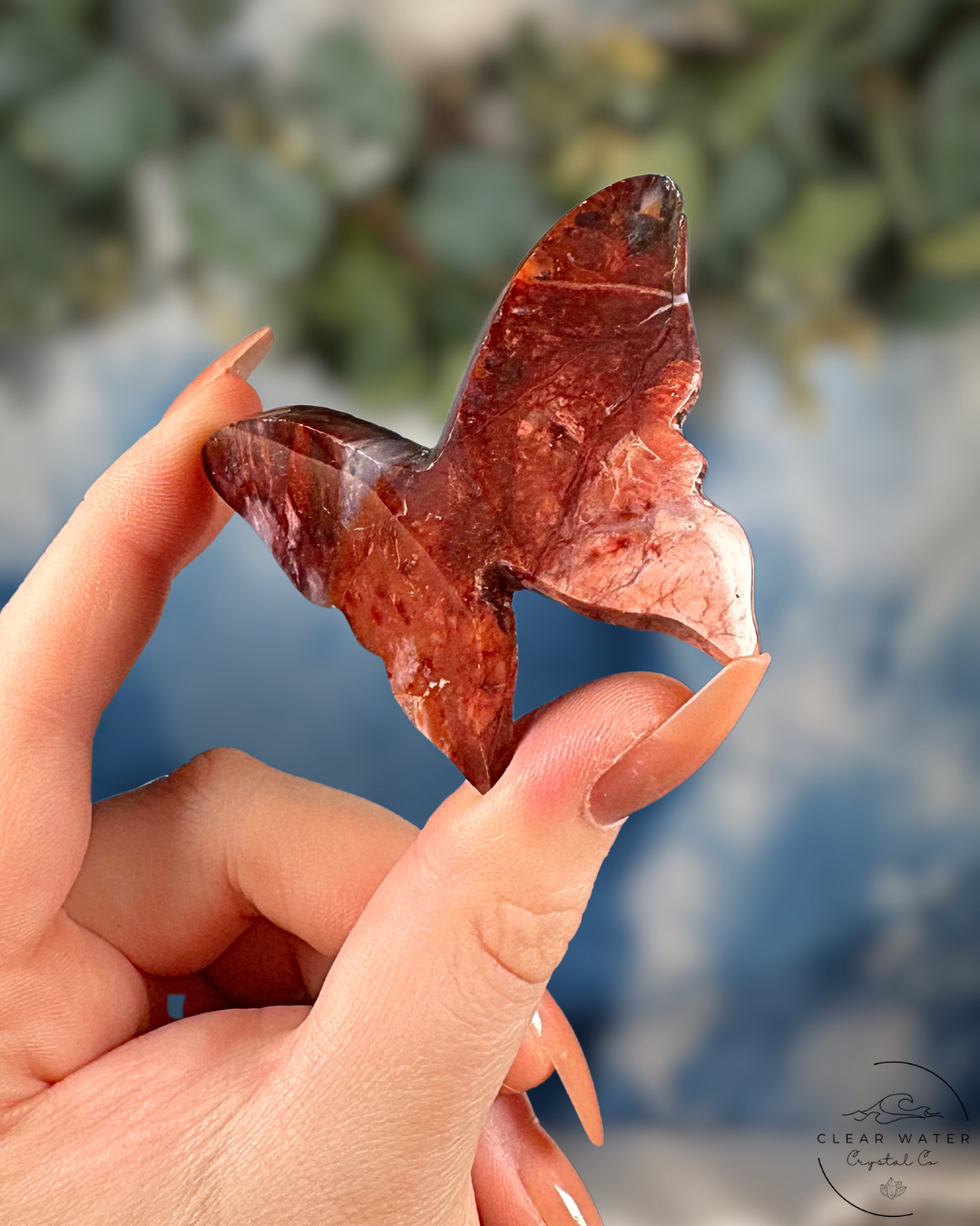 Indonesian Pink Chalcedony Butterfly – The Gentle Wanderer