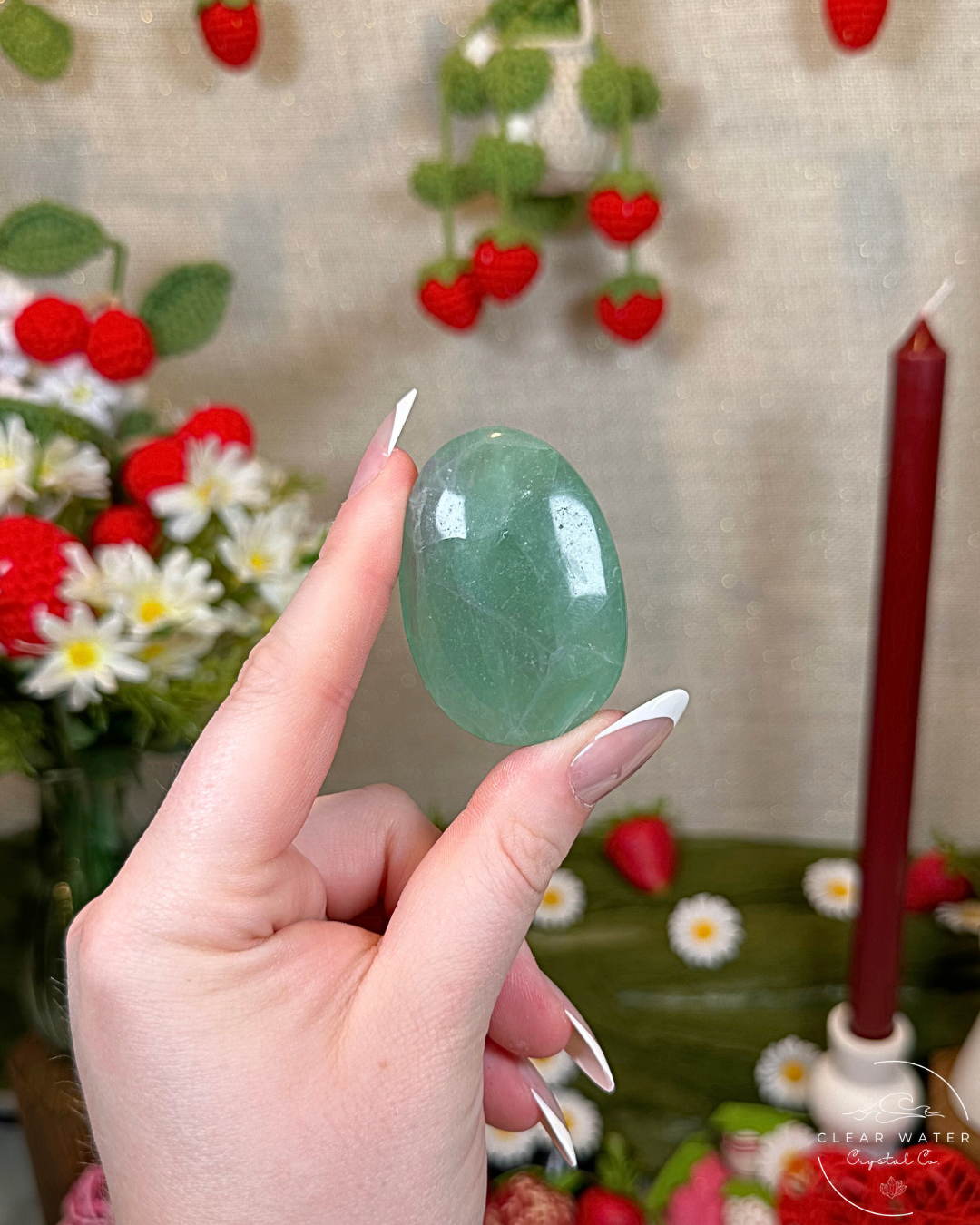 Mint Green/Blue Fluorite Palmstone