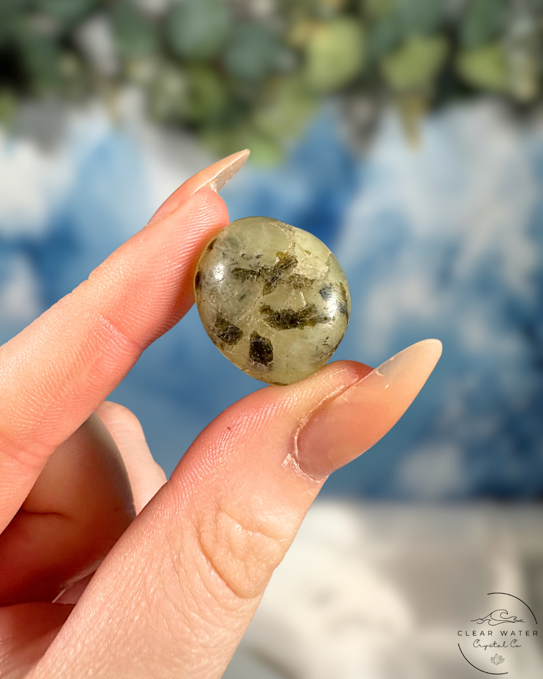 Prehnite Tumble: Heartfelt Calm & Gentle Healing