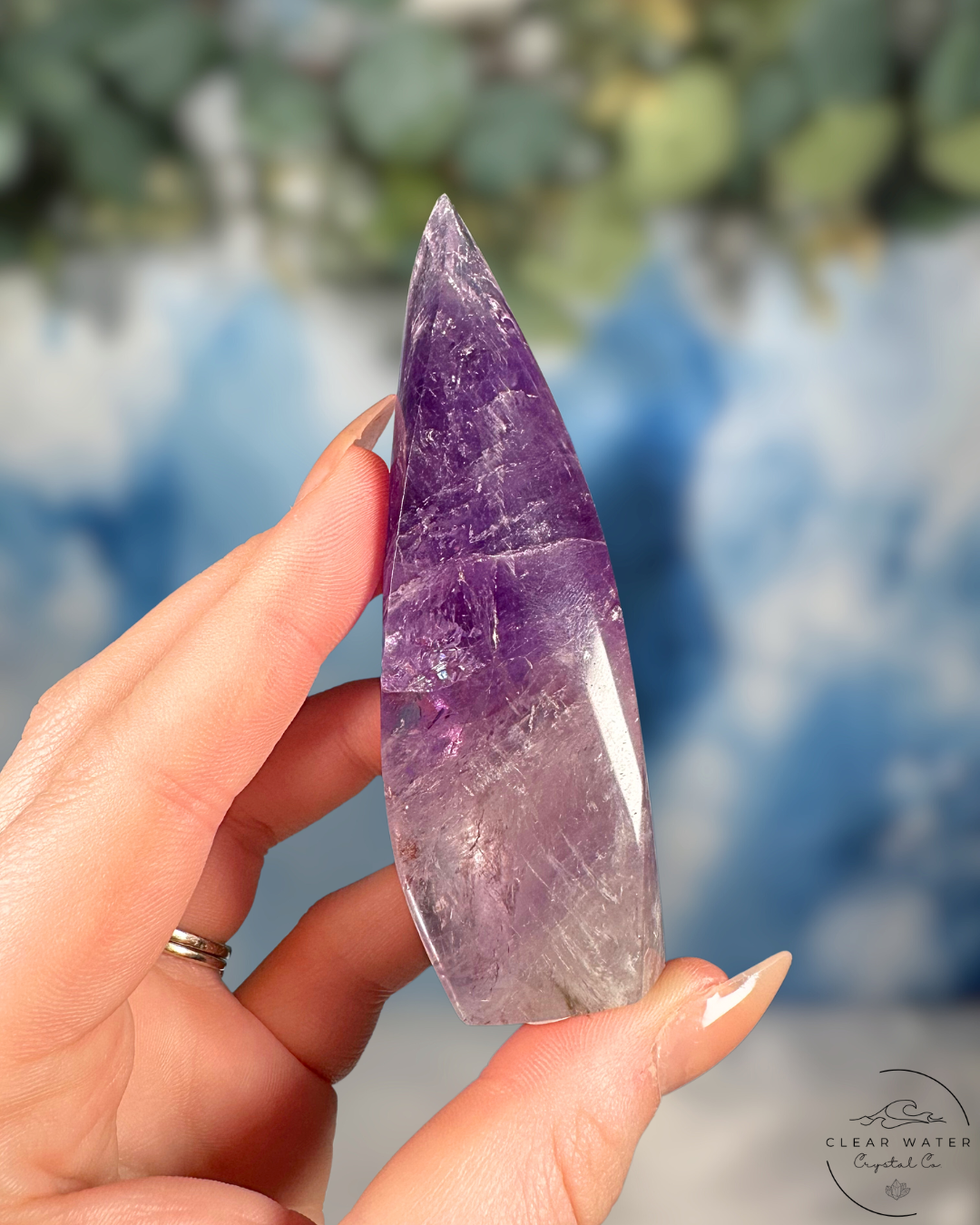 Brazilian Amethyst Flames- Phantoms, Rainbows & Royal Hues