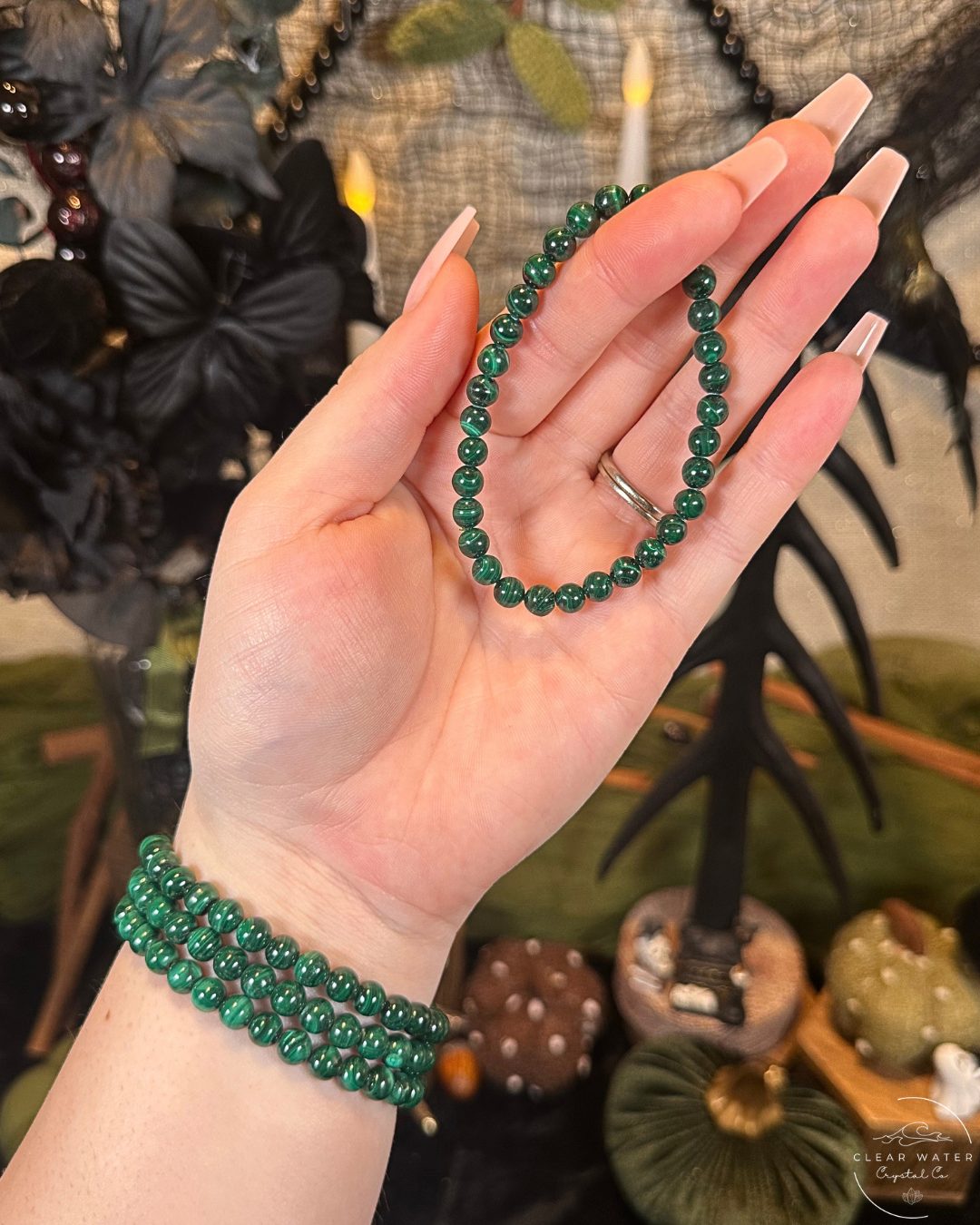 Malachite Beaded Bracelet | The Congo