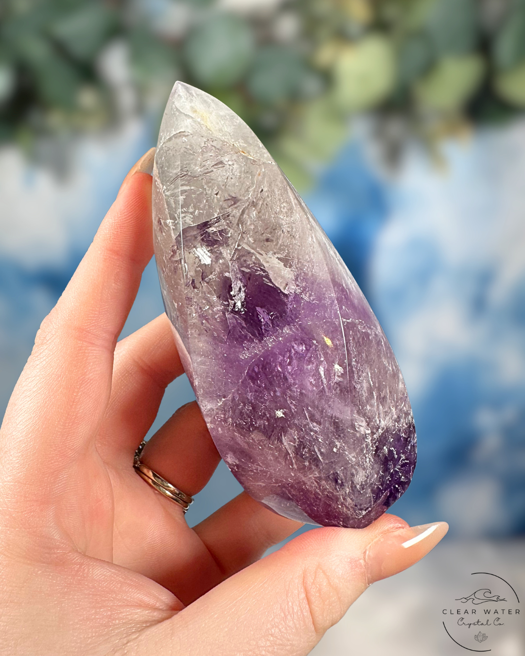 Brazilian Amethyst Flames- Phantoms, Rainbows & Royal Hues