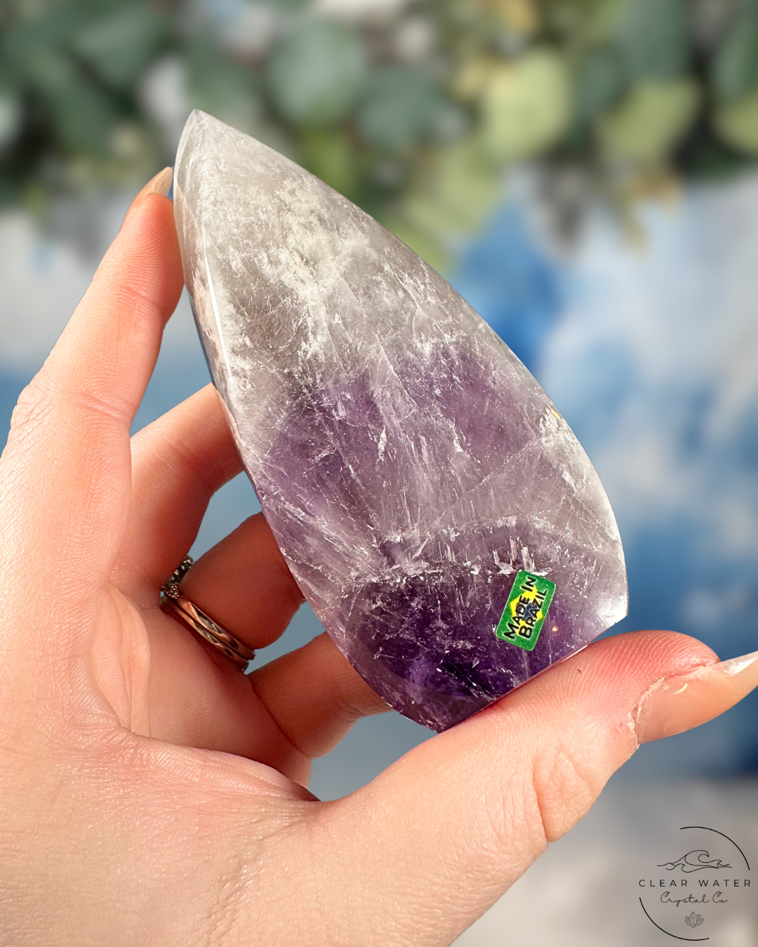 Brazilian Amethyst Flames- Phantoms, Rainbows & Royal Hues