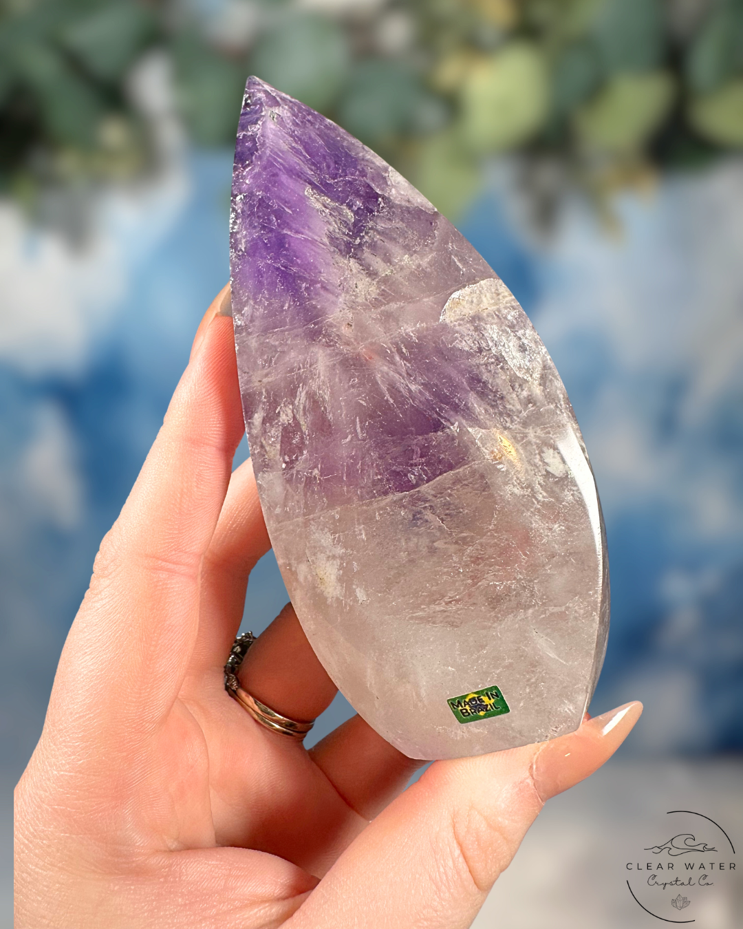 Brazilian Amethyst Flames- Phantoms, Rainbows & Royal Hues