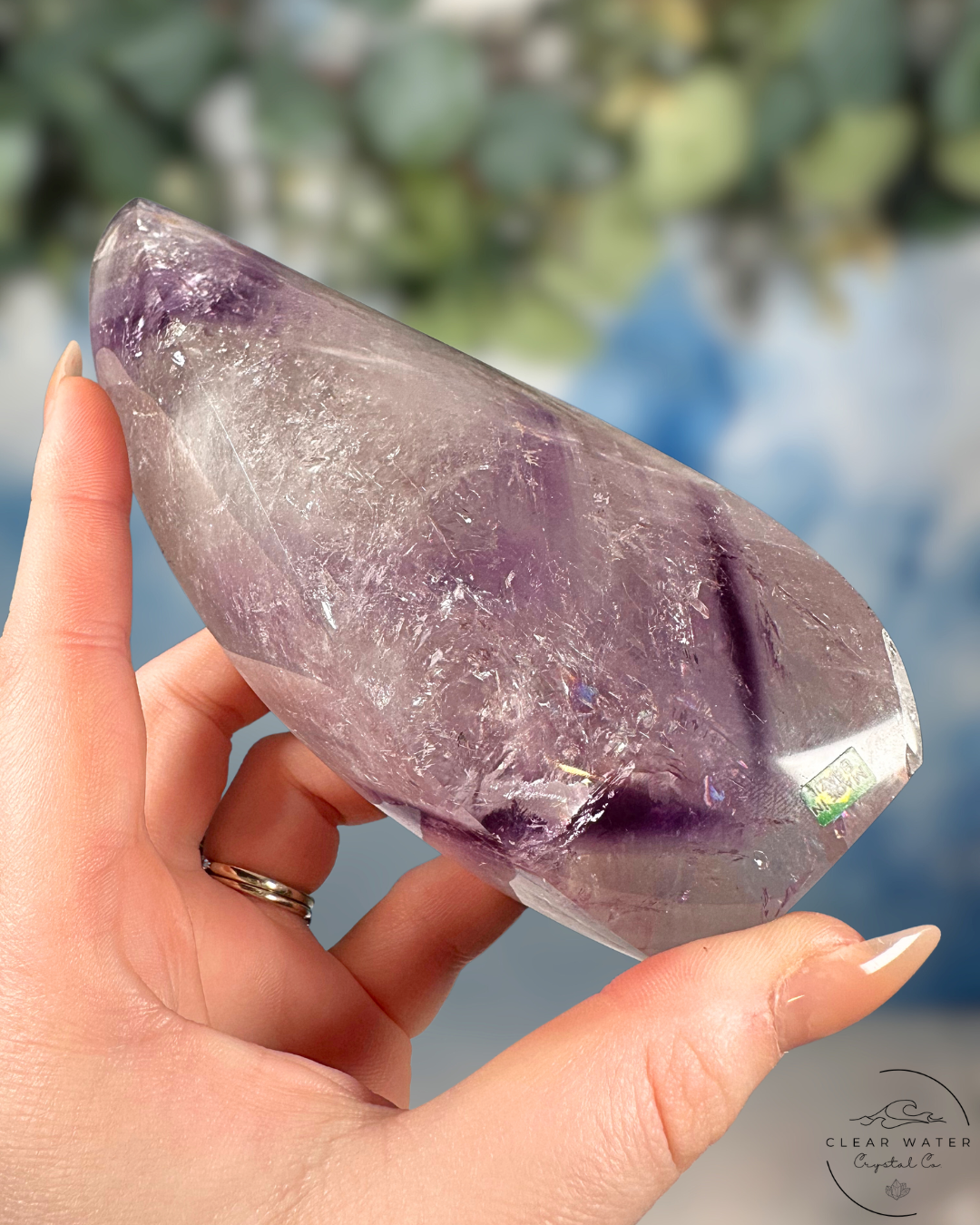 Brazilian Amethyst Flames- Phantoms, Rainbows & Royal Hues