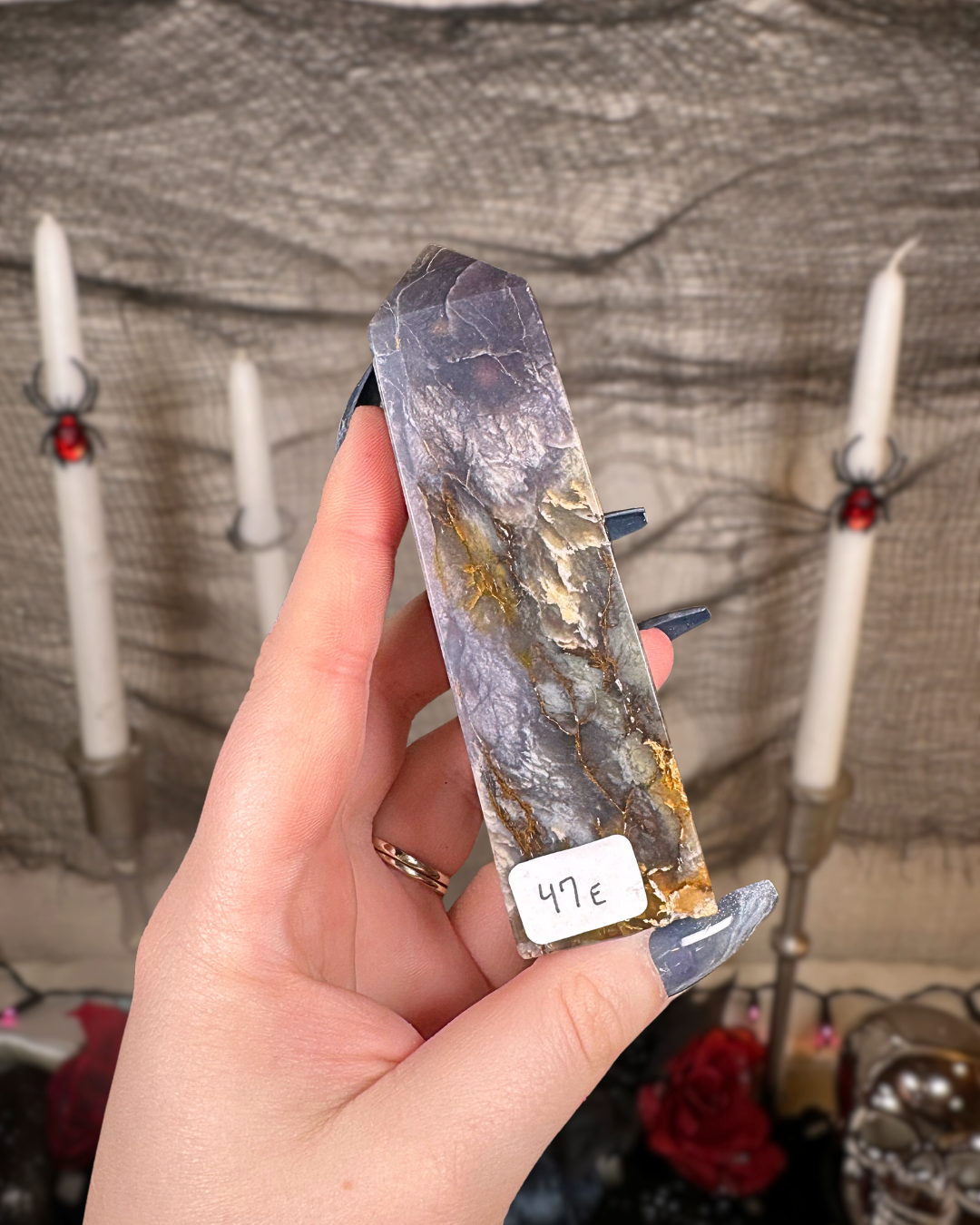 Indonesian Purple Chalcedony Towers