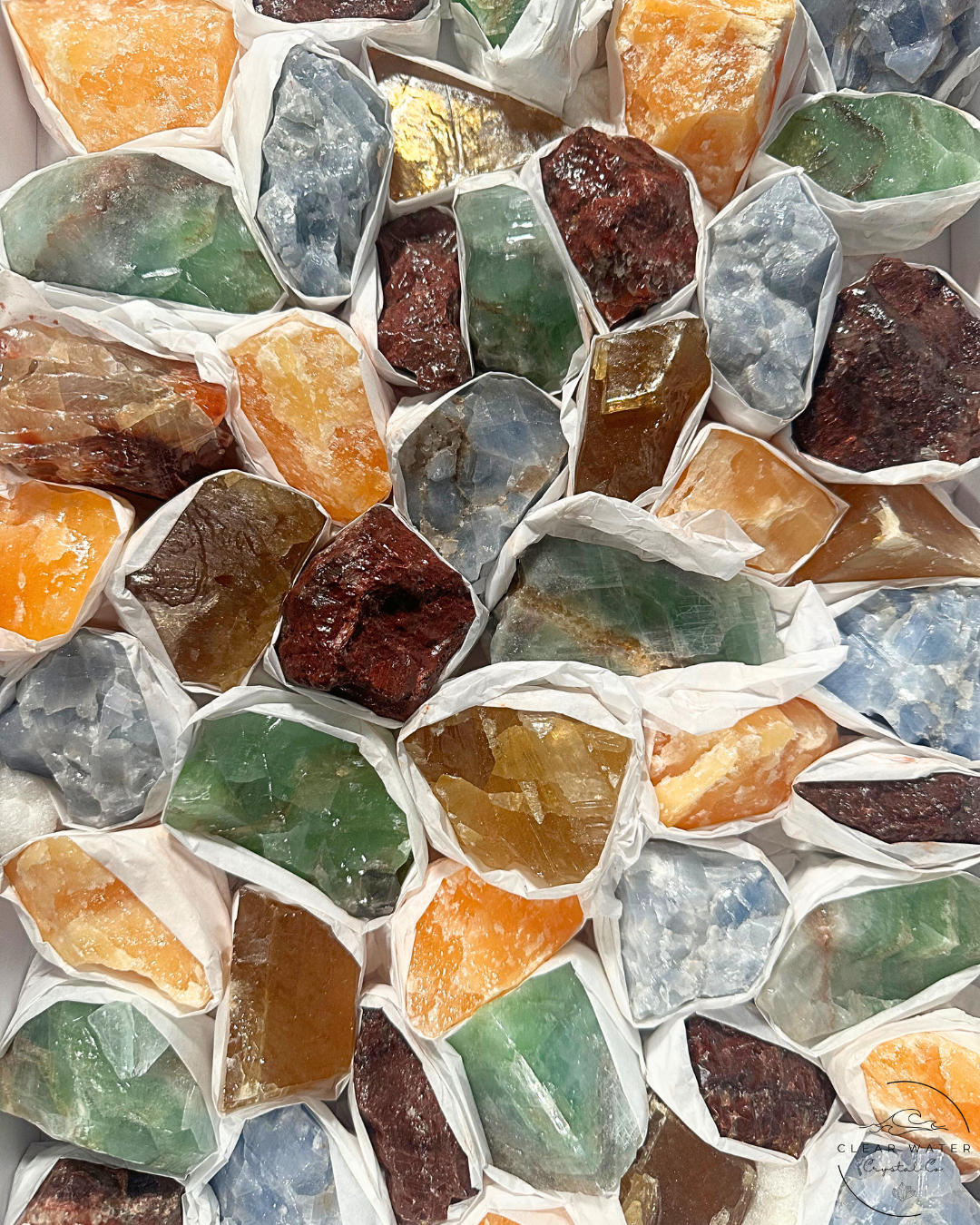 Raw Calcite Chunks: Earth's Embrace