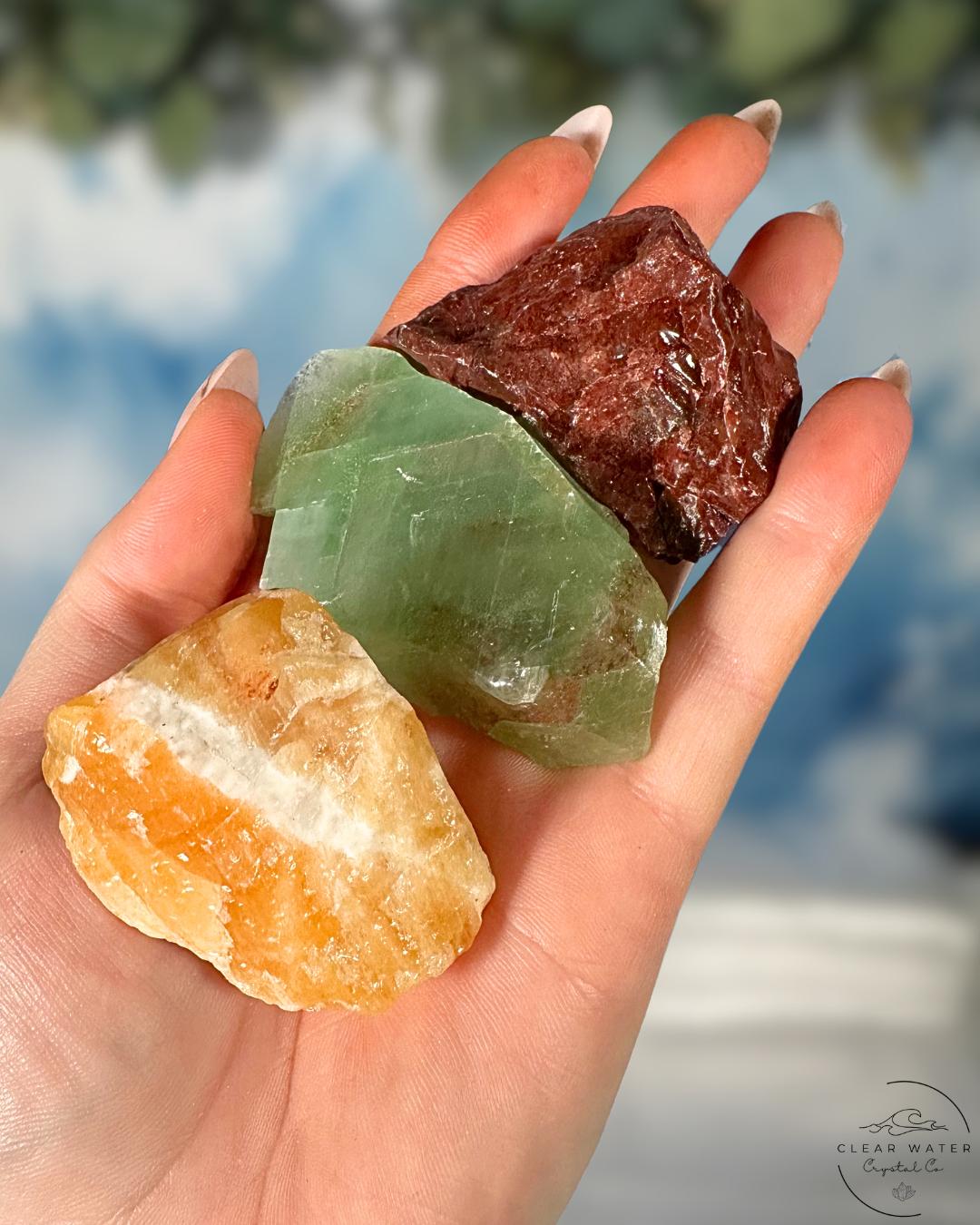Raw Calcite Chunks: Earth's Embrace