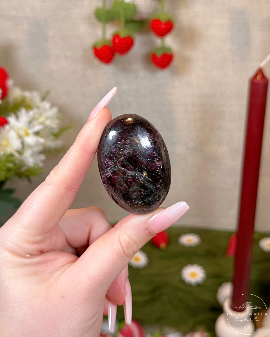 Gem Garnet Palmstones | India