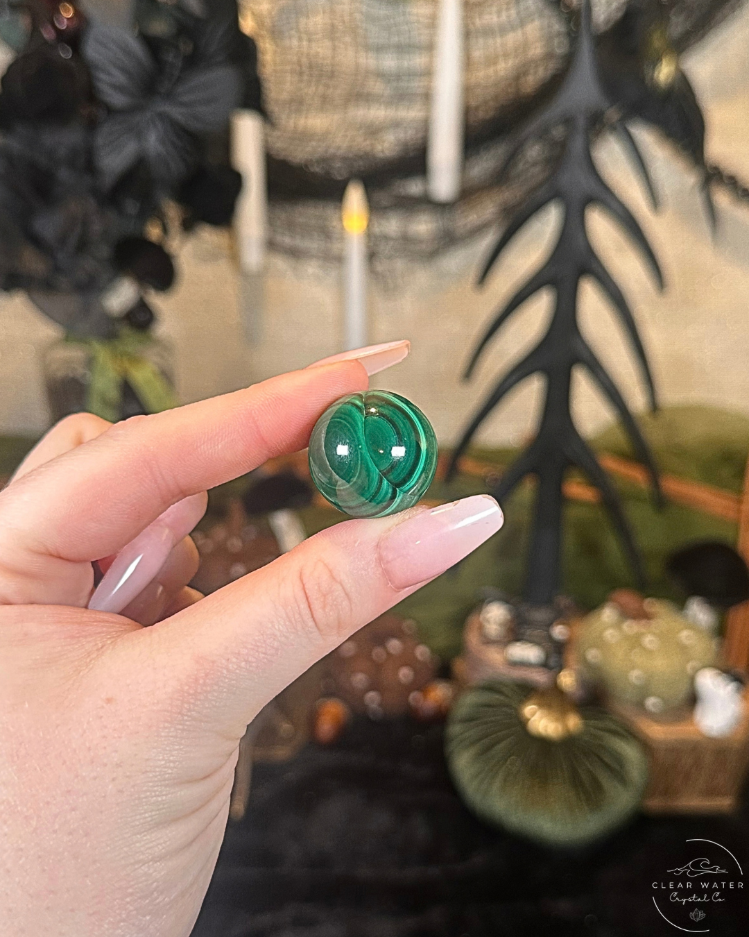 Mini Malachite Sphere | The Congo