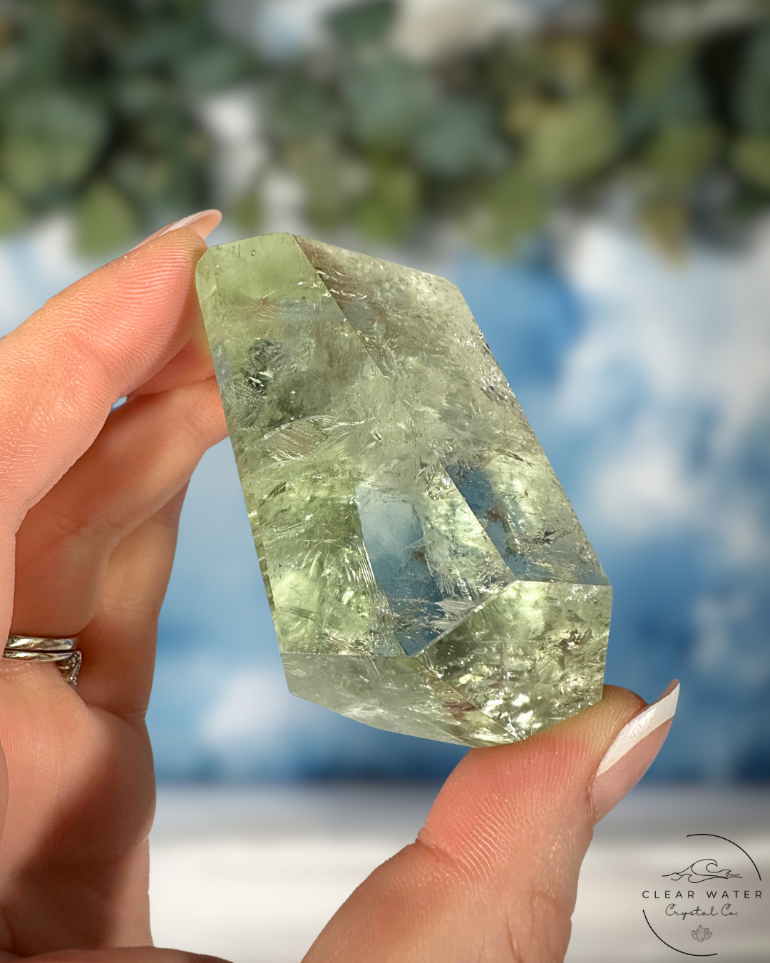 Prasiolite (Green Amethyst) Freeforms: Radiant Light
