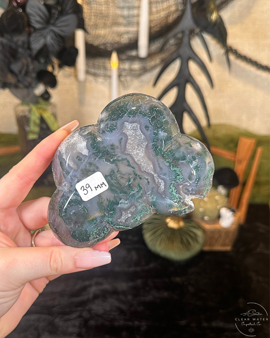 Moss Agate Cloud Bowl