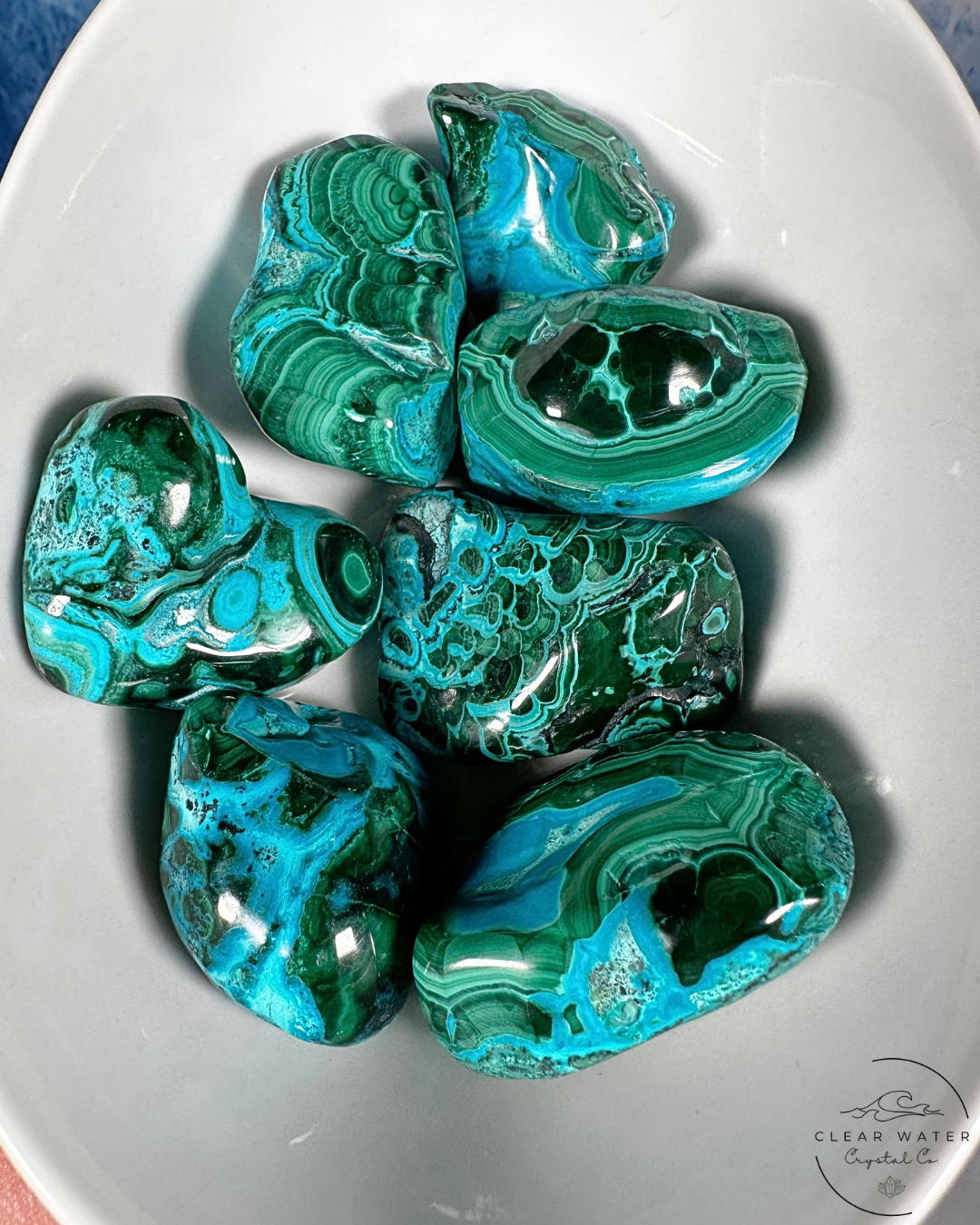 Malachite & Chrysocolla Freeforms - Dynamic Healing & Expressive Flow