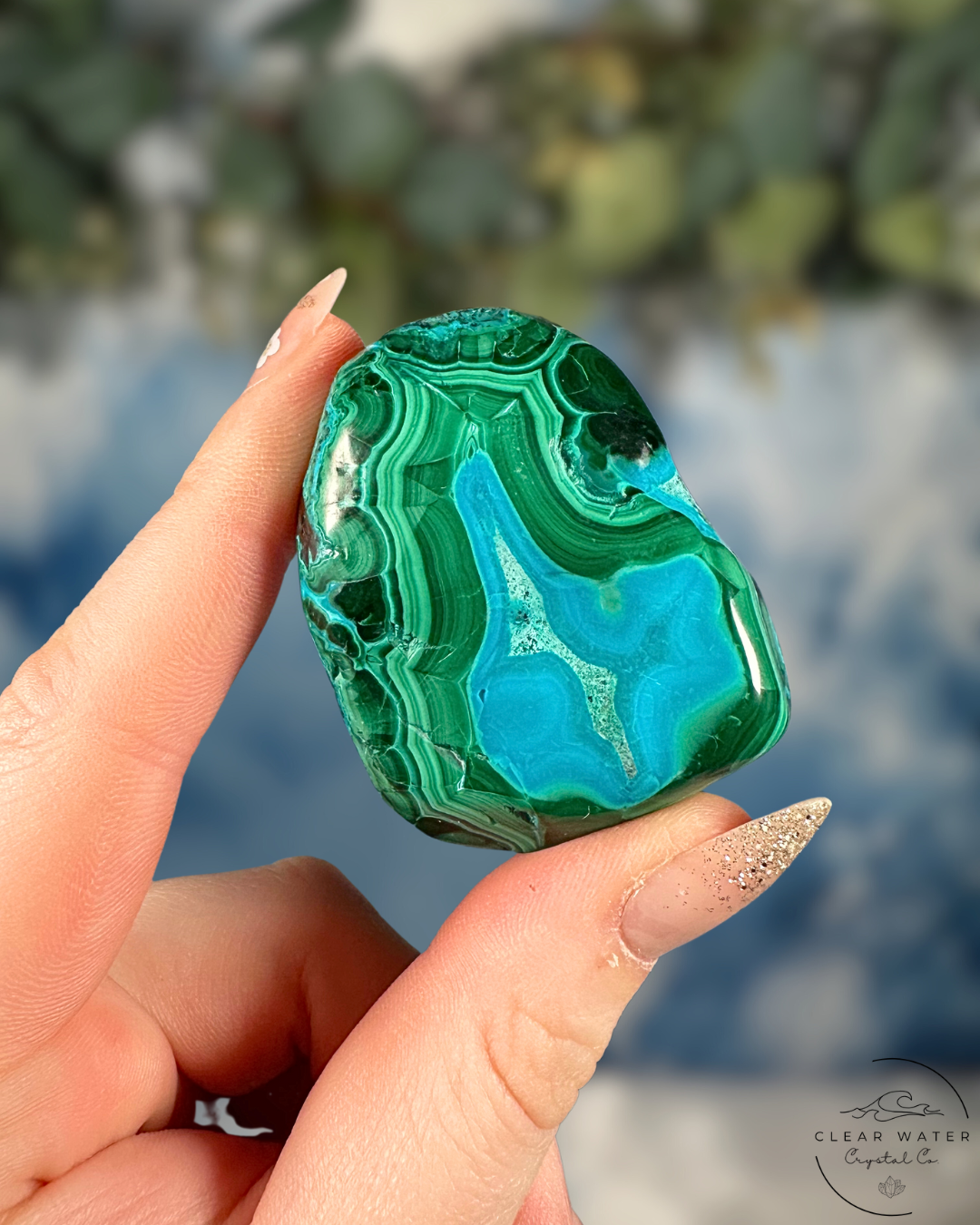 Malachite & Chrysocolla Freeforms - Dynamic Healing & Expressive Flow