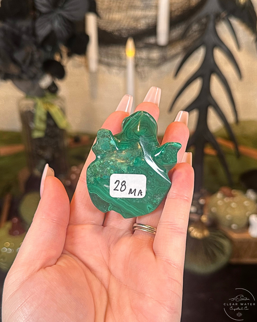 Malachite Frog Carving | The Congo