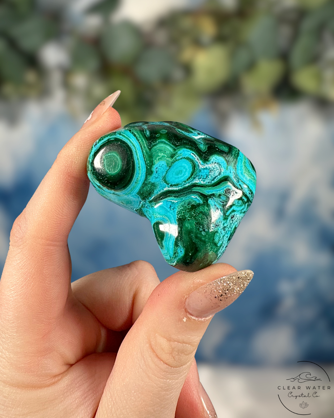 Malachite & Chrysocolla Freeforms - Dynamic Healing & Expressive Flow