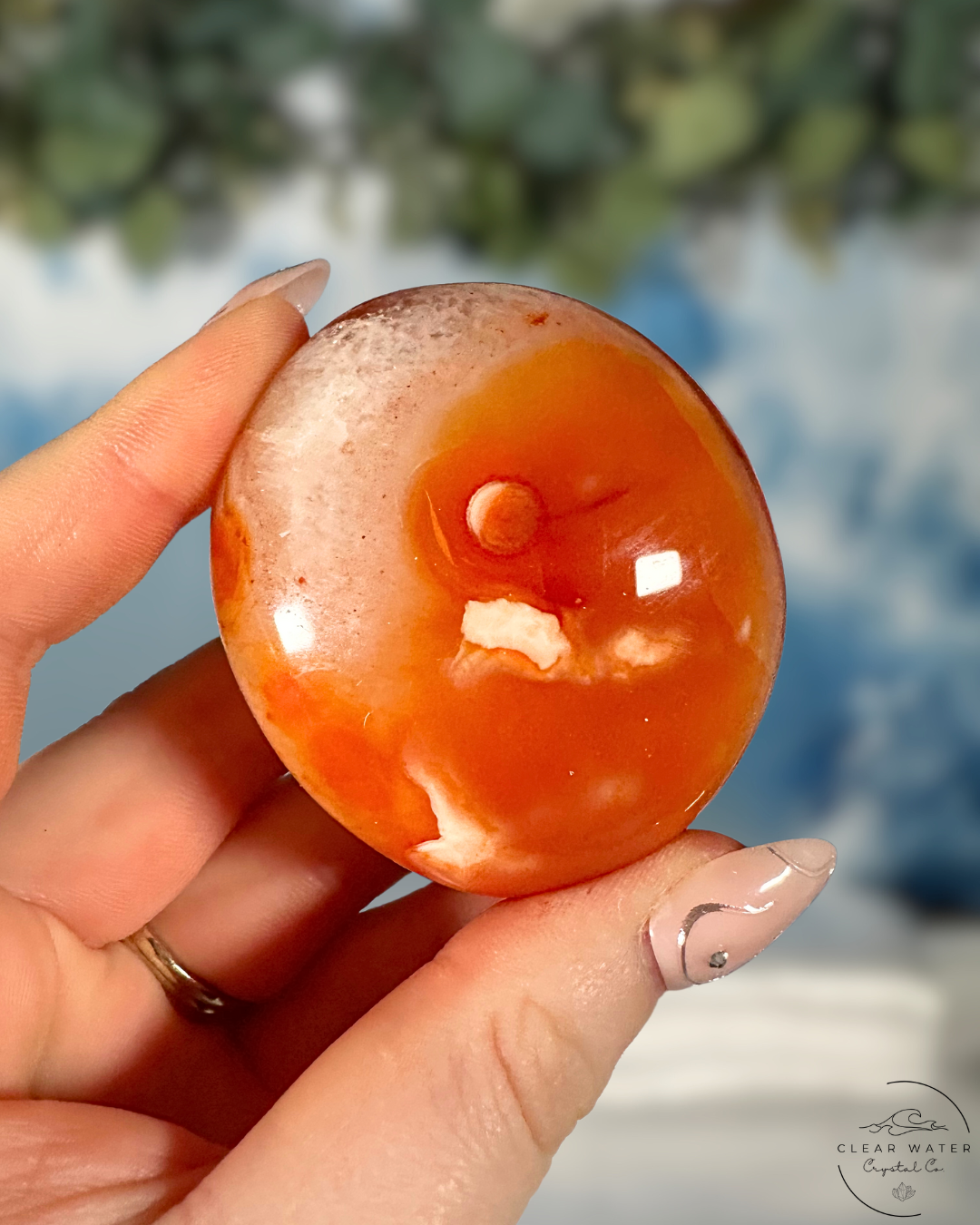 Groovy Carnelian Palmstone