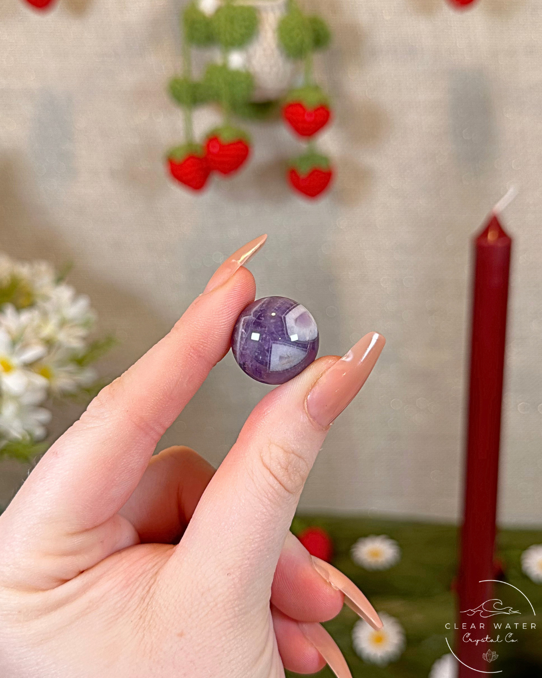 Chevron Amethyst Mini Spheres