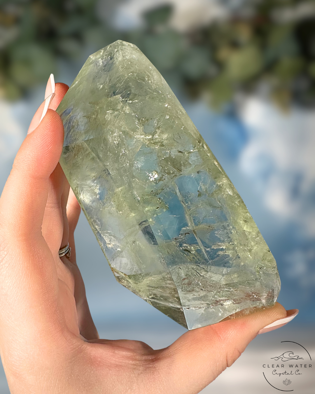 Prasiolite (Green Amethyst) Freeforms: Radiant Light