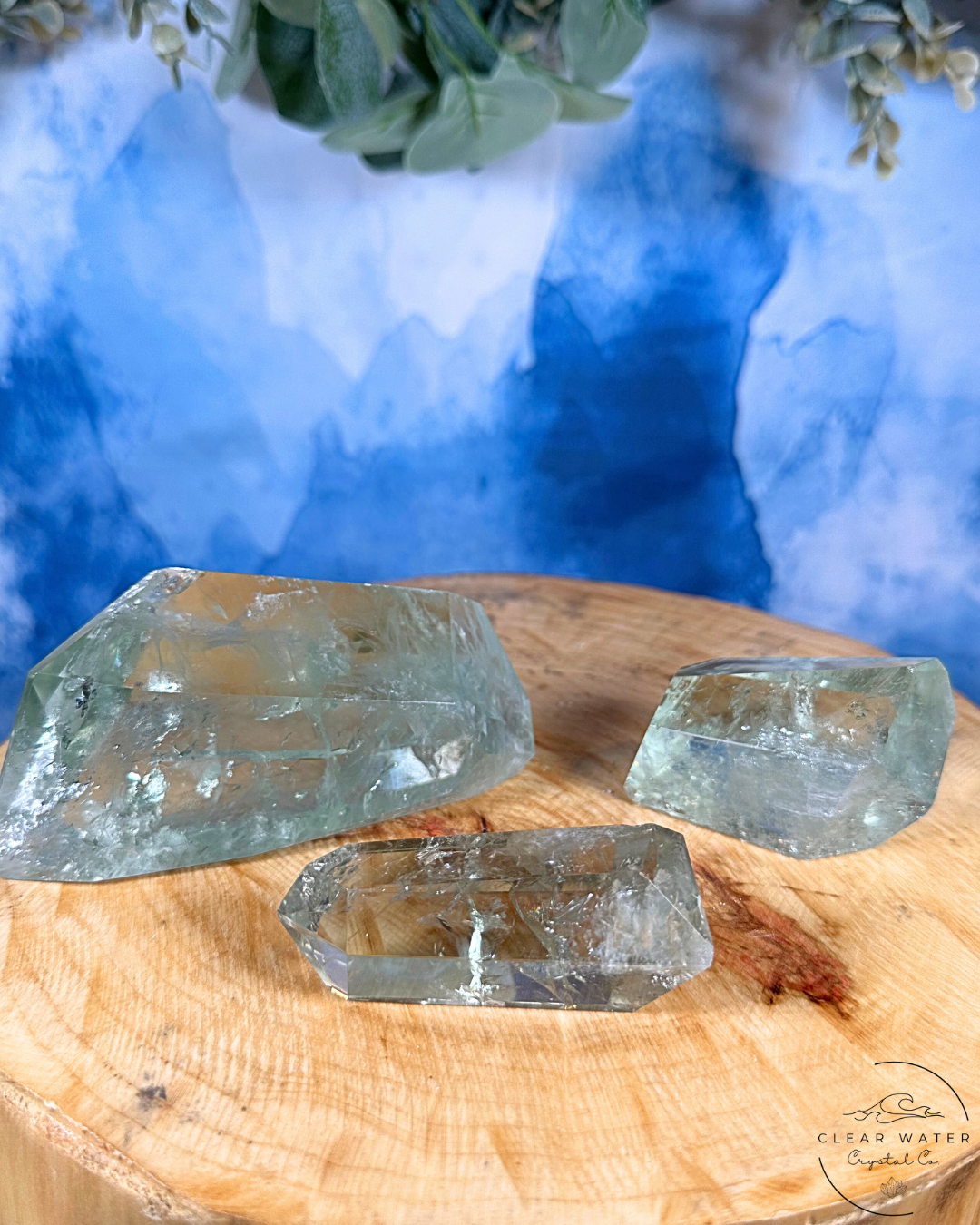 Prasiolite (Green Amethyst) Freeforms: Radiant Light
