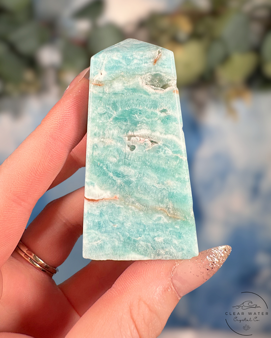 High-Grade Blue Aragonite Towers from Pakistan - Soothing Energy & Enhanced Communication