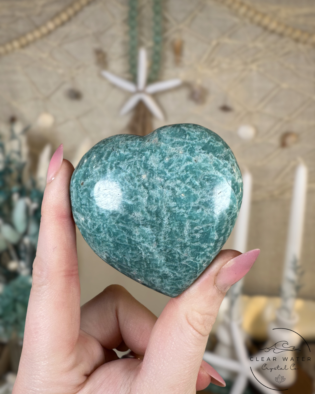 Amazonite Hearts- Madagascar