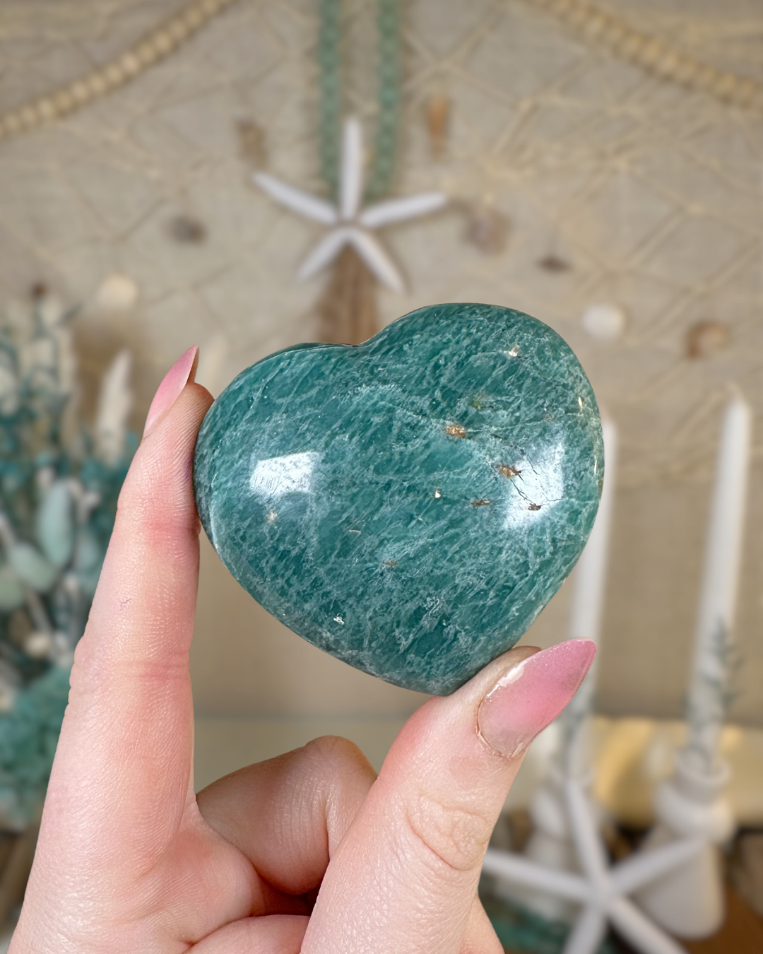 Amazonite Hearts- Madagascar