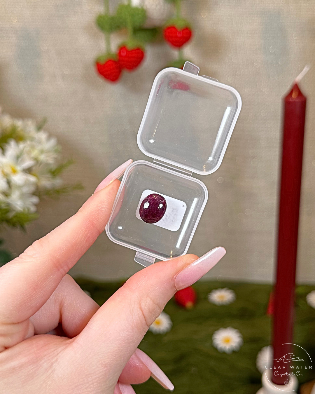 Gem Ruby Button Carvings | India